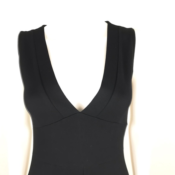 Lulus Fitted Hi Low Slit Deep V Neck Dress Formal - Picture 3 of 8